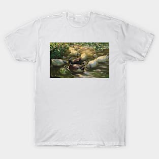 Ducks on a Pond by Alexander Koester T-Shirt